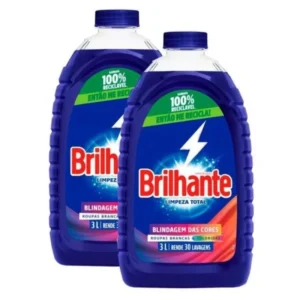 Sabão Líquido Brilhante Limpeza Total 3L kit com 2unidades