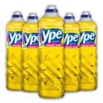 KIT 5 DETERGENTE LAVA LOUÇA NEUTRO YPE 500ML RENDE MAIS – ENVIO IMEDIATO
