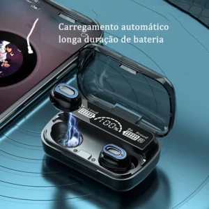 M10 Fone De Ouvido bluetooth 5.1 Com display Led Tws Touch Redução De Ruído À Prova D'água Sem Fio - Image 2